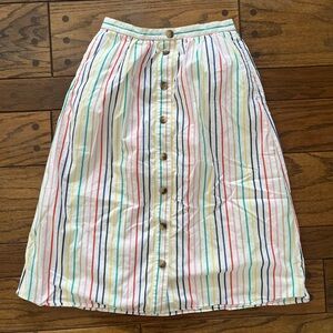 J Crew Rainbow Skirt